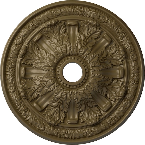 Ekena Millwork Flagstone Ceiling Medallion (Canopies up to 3 7/8"), 30"OD x 3 7/8"ID x 3 1/4"P, Mississippi Mud CM30FLMMF - main
